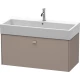 Тумба базальт матовый 98,4 см Duravit Brioso BR405604343