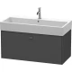 Тумба графит матовый 98,4 см Duravit Brioso  BR405604949
