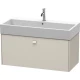 Тумба тауп матовый 98,4 см Duravit Brioso BR405609191