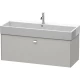 Тумба бетонно-серый матовый 118,4 см Duravit Brioso BR405701007