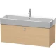 Тумба дуб 118,4 см Duravit Brioso BR405701030