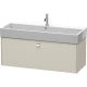 Тумба тауп матовый 118,4 см Duravit Brioso BR405701091