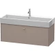 Тумба базальт матовый 118,4 см Duravit Brioso BR405704343
