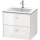 Тумба белый глянец 62 см Duravit Brioso BR410102222