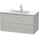 Тумба бетонно-серый матовый 102 см Duravit Brioso BR410301007
