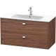 Тумба темный орех 102 см Duravit Brioso BR410301021