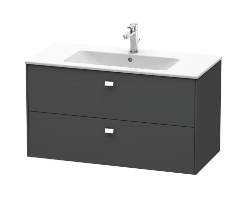 Тумба графит матовый 102 см Duravit Brioso BR410301049