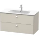 Тумба тауп матовый 102 см Duravit Brioso BR410301091
