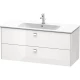 Тумба белый глянец 122 см Duravit Brioso BR410401022