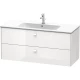 Тумба белый глянец 122 см Duravit Brioso BR410402222