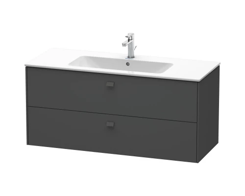 Тумба графит матовый 122 см Duravit Brioso BR410404949