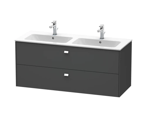 Тумба графит матовый 129 см Duravit Brioso BR410501049