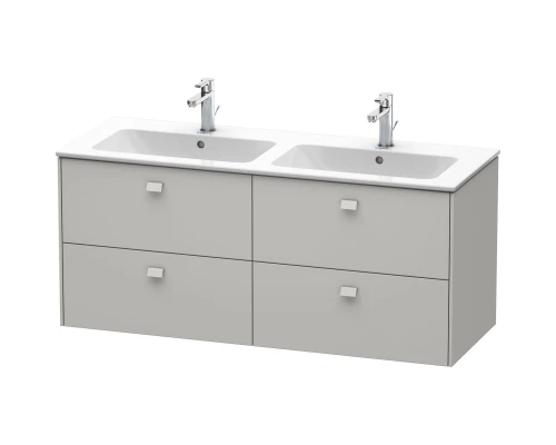 Тумба бетонно-серый матовый 129 см Duravit Brioso BR410600707