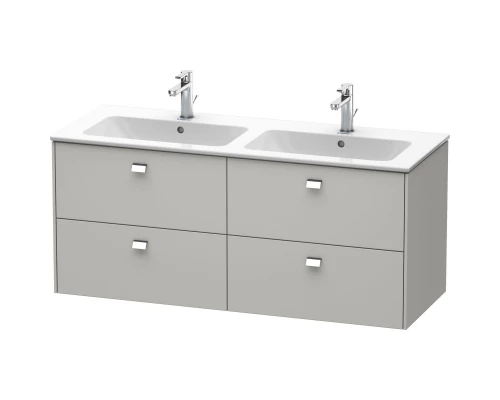 Тумба бетонно-серый матовый 129 см Duravit Brioso BR410601007