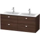 Тумба каштан 129 см Duravit Brioso BR410601053