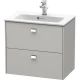 Тумба бетонно-серый матовый 62 см Duravit Brioso BR411001007