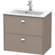 Тумба базальт матовый 62 см Duravit Brioso BR411001043