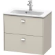 Тумба тауп матовый 62 см Duravit Brioso BR411001091
