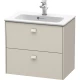 Тумба тауп матовый 62 см Duravit Brioso BR411009191