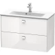 Тумба белый глянец 82 см Duravit Brioso BR411101022