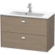 Тумба серый дуб 82 см Duravit Brioso BR411101035