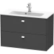 Тумба графит матовый 82 см Duravit Brioso BR411101049