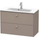 Тумба базальт матовый 82 см Duravit Brioso BR411104343