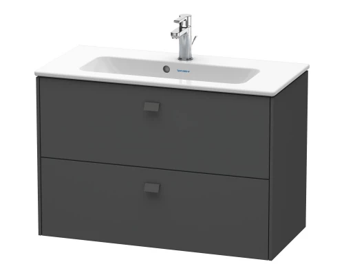 Тумба графит матовый 82 см Duravit Brioso BR411104949