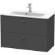 Тумба графит матовый 82 см Duravit Brioso BR411104949