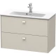 Тумба тауп матовый 82 см Duravit Brioso BR411109191