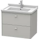 Тумба бетонно-серый матовый 67 см Duravit Brioso BR414100707