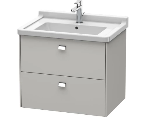 Тумба бетонно-серый матовый 67 см Duravit Brioso BR414101007