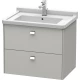 Тумба бетонно-серый матовый 67 см Duravit Brioso BR414101007