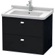 Тумба черный дуб 67 см Duravit Brioso BR414101016