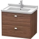 Тумба темный орех 67 см Duravit Brioso BR414101021