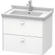 Тумба белый матовый 67 см Duravit Brioso BR414101818