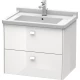 Тумба белый глянец 67 см Duravit Brioso BR414102222