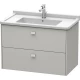 Тумба бетонно-серый матовый 82 см Duravit Brioso BR414200707