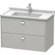 Тумба бетонно-серый матовый 82 см Duravit Brioso BR414201007