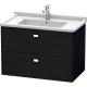 Тумба черный дуб 82 см Duravit Brioso BR414201016