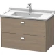 Тумба серый дуб 82 см Duravit Brioso BR414201035