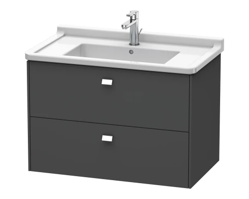 Тумба графит матовый 82 см Duravit Brioso BR414201049