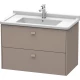 Тумба базальт матовый 82 см Duravit Brioso BR414204343
