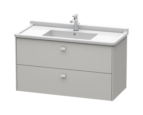 Тумба бетонно-серый матовый 102 см Duravit Brioso BR414300707