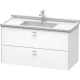 Тумба белый матовый 102 см Duravit Brioso BR414301018