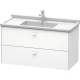 Тумба белый матовый 102 см Duravit Brioso BR414301818