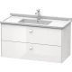 Тумба белый глянец 102 см Duravit Brioso BR414302222