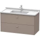Тумба базальт матовый 102 см Duravit Brioso BR414304343