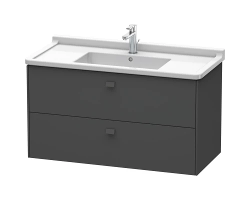Тумба графит матовый 102 см Duravit Brioso BR414304949