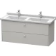Тумба бетонно-серый матовый 122 см Duravit Brioso BR414400707